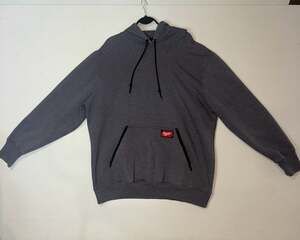 Milwaukee Men’s Size XL Heavy Duty Gray Pullover Hoodie